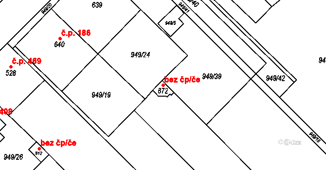 Kvasice 48576786 na parcele st. 872 v KÚ Kvasice, Katastrální mapa