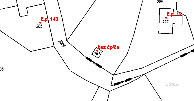 Brzice 49832786 na parcele st. 161 v KÚ Brzice, Katastrální mapa