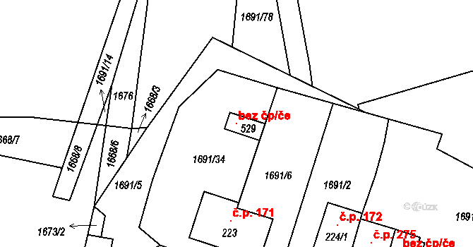 Objekt 147329787, Katastrální mapa