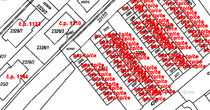 Komín 1084, Brno, Katastrální mapa