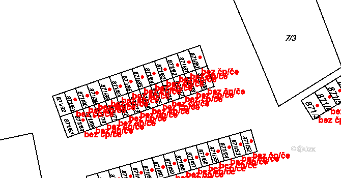Habartov 38523787 na parcele st. 871/76 v KÚ Habartov, Katastrální mapa