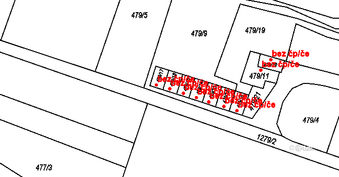 Citonice 40958787 na parcele st. 479/16 v KÚ Citonice, Katastrální mapa