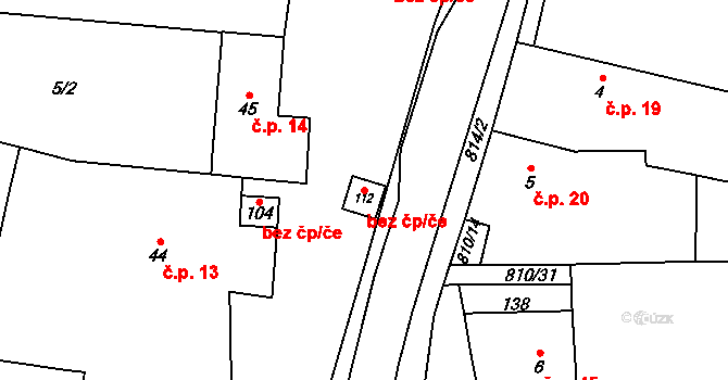 Chroustovice 47815787 na parcele st. 112 v KÚ Holešovice u Chroustovic, Katastrální mapa