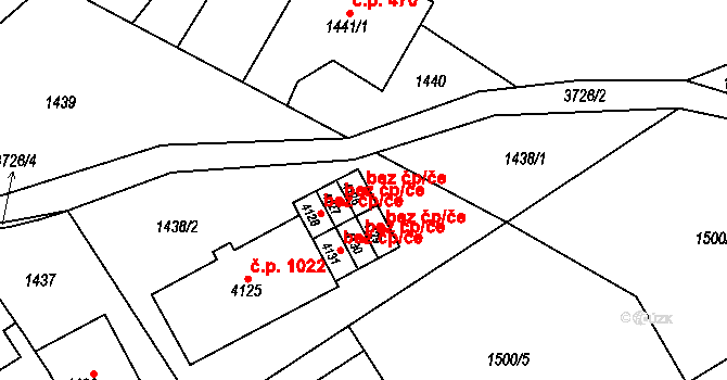 Žamberk 48631787 na parcele st. 4126 v KÚ Žamberk, Katastrální mapa