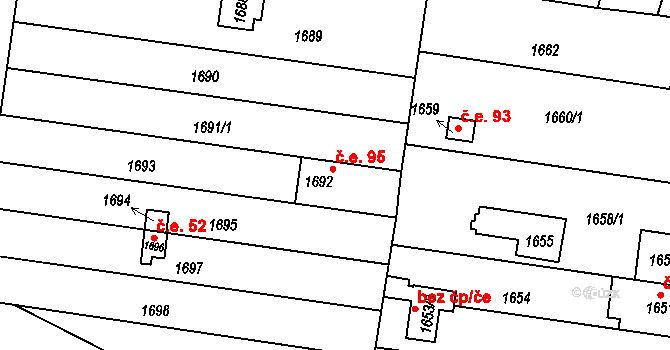 Tuřany 730, Brno, Katastrální mapa