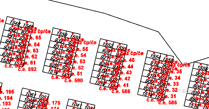 Řetenice 49, Teplice na parcele st. 921 v KÚ Teplice-Řetenice, Katastrální mapa