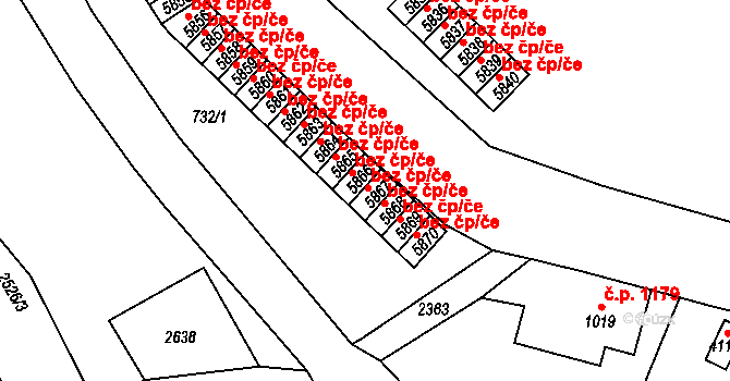 Jablonec nad Nisou 2514, Katastrální mapa