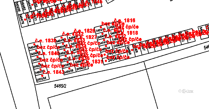 Česká Lípa 39732789 na parcele st. 5464/45 v KÚ Česká Lípa, Katastrální mapa