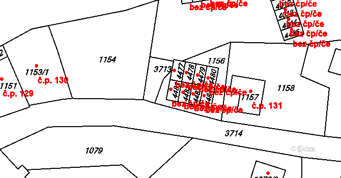 Žamberk 45500789 na parcele st. 4481 v KÚ Žamberk, Katastrální mapa