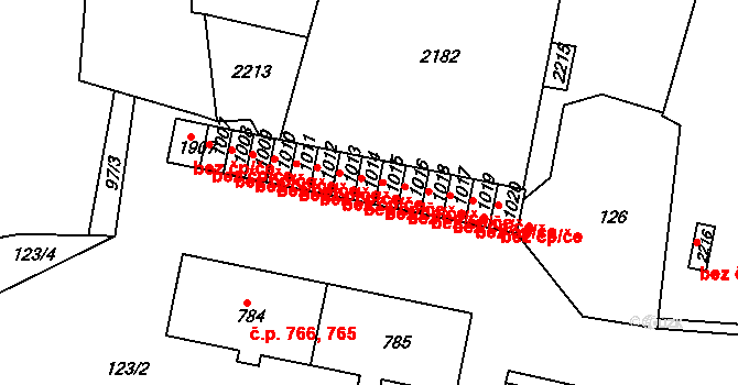 Starý Plzenec 46252789 na parcele st. 1014 v KÚ Starý Plzenec, Katastrální mapa