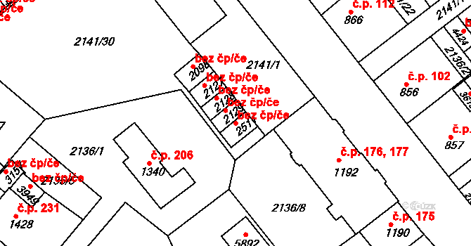 Trutnov 48532789 na parcele st. 2511 v KÚ Trutnov, Katastrální mapa