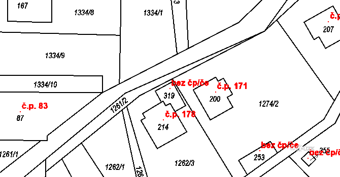 Telnice 97671789 na parcele st. 319 v KÚ Varvažov u Telnice, Katastrální mapa