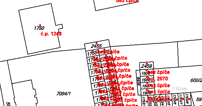Kojetín 38125790 na parcele st. 1752/1 v KÚ Kojetín, Katastrální mapa