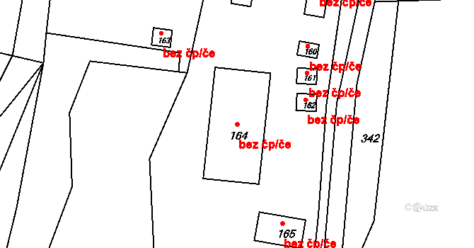 Benešov nad Černou 38426790 na parcele st. 164 v KÚ Klení, Katastrální mapa