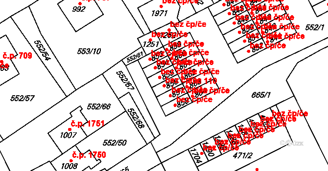 Nový Jičín 44877790 na parcele st. 856 v KÚ Nový Jičín-Horní Předměstí, Katastrální mapa