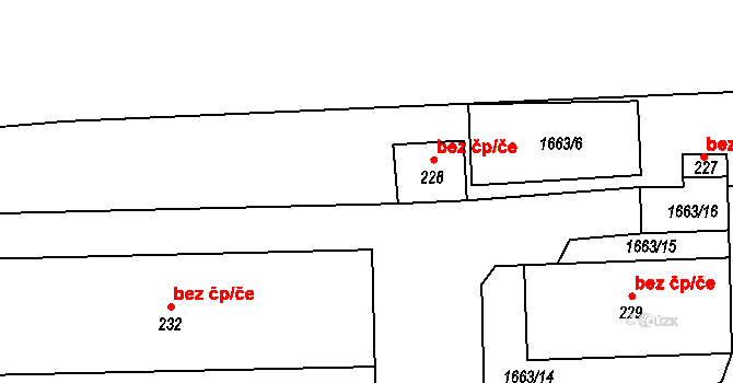 Křišťanovice 48372790 na parcele st. 228 v KÚ Křišťanovice, Katastrální mapa