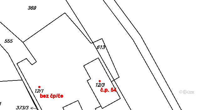 Cibotín 29, Česká Bělá na parcele st. 56 v KÚ Cibotín, Katastrální mapa