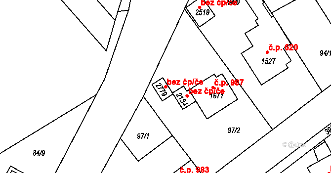 Trhové Sviny 120504791 na parcele st. 2779 v KÚ Trhové Sviny, Katastrální mapa
