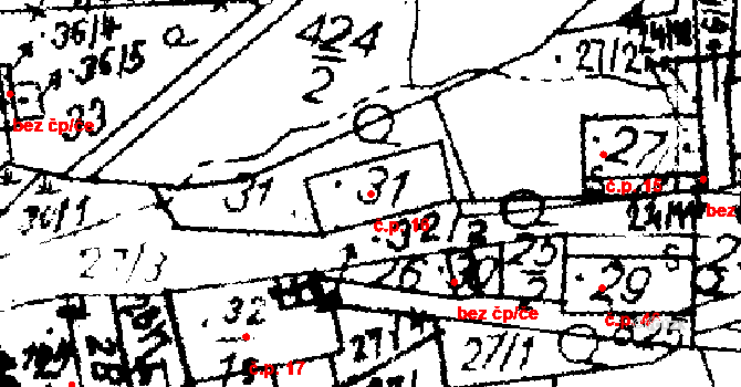 Hejnice 16 na parcele st. 31 v KÚ Hejnice u Žamberka, Katastrální mapa