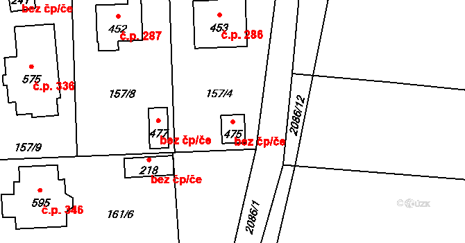 Čechtice 39314791 na parcele st. 475 v KÚ Čechtice, Katastrální mapa