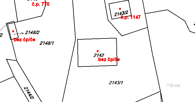 Krnov 39534791 na parcele st. 2142 v KÚ Opavské Předměstí, Katastrální mapa