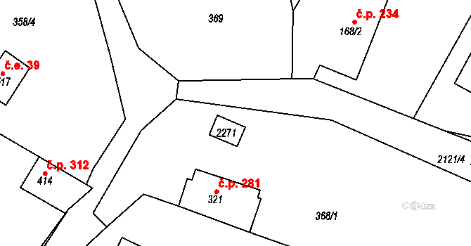 Lichnov 44871791 na parcele st. 2271 v KÚ Lichnov u Nového Jičína, Katastrální mapa