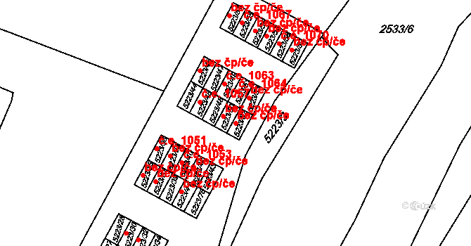 Litoměřice 47619791 na parcele st. 5223/52 v KÚ Litoměřice, Katastrální mapa