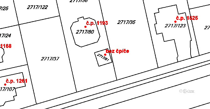 Opava 47758791 na parcele st. 2717/81 v KÚ Kylešovice, Katastrální mapa