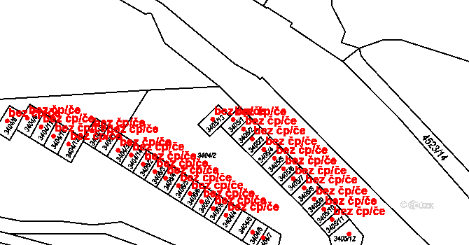 Kutná Hora 50332791 na parcele st. 3405/1 v KÚ Kutná Hora, Katastrální mapa