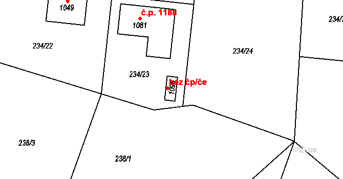 Kralupy nad Vltavou 71705791 na parcele st. 1096 v KÚ Lobeč, Katastrální mapa