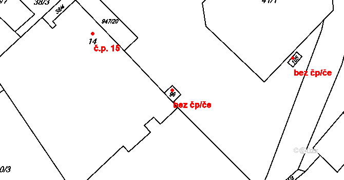 Blšany 40597792 na parcele st. 96 v KÚ Siřem, Katastrální mapa