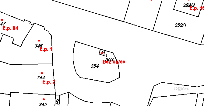 Dobré Pole 41384792 na parcele st. 353 v KÚ Dobré Pole, Katastrální mapa