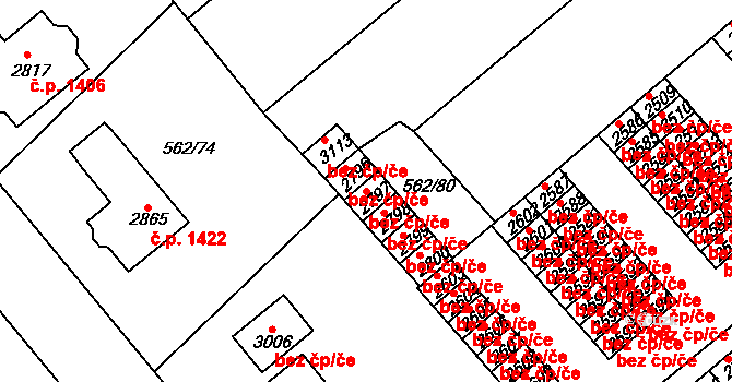 Neratovice 45417792 na parcele st. 2797 v KÚ Neratovice, Katastrální mapa