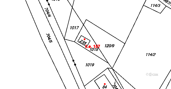 Orasín 169, Boleboř, Katastrální mapa