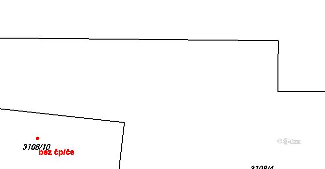 Žíšov 4 na parcele st. 3108/4 v KÚ Žíšov u Veselí nad Lužnicí, Katastrální mapa