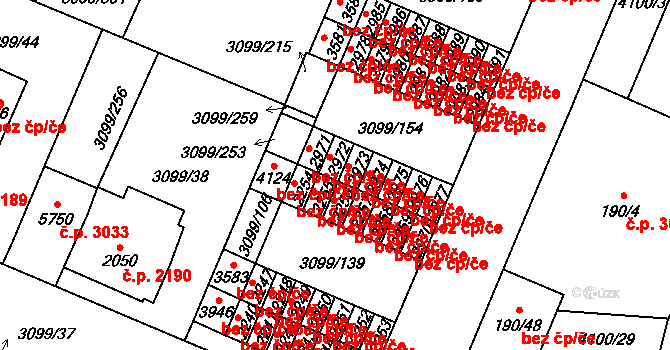 Břeclav 41711793 na parcele st. 2972 v KÚ Břeclav, Katastrální mapa