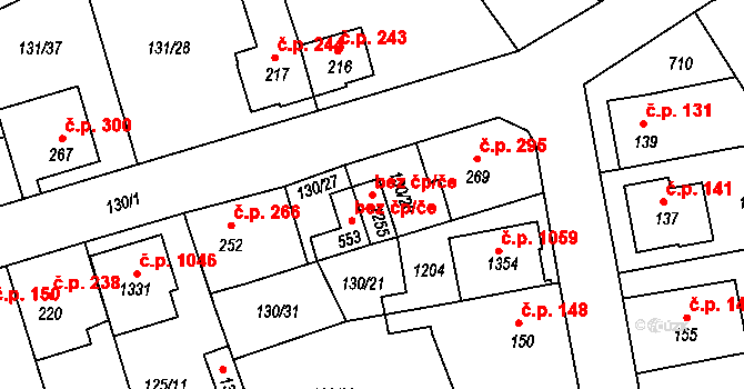 Zeleneč 43047793 na parcele st. 1255 v KÚ Zeleneč, Katastrální mapa
