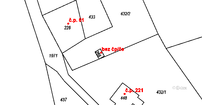 Kamenec u Poličky 46560793 na parcele st. 266 v KÚ Kamenec u Poličky, Katastrální mapa