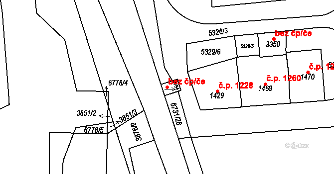 Kraslice 47613793 na parcele st. 3184 v KÚ Kraslice, Katastrální mapa