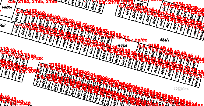 Podlesí 2127, Havířov na parcele st. 484/338 v KÚ Bludovice, Katastrální mapa