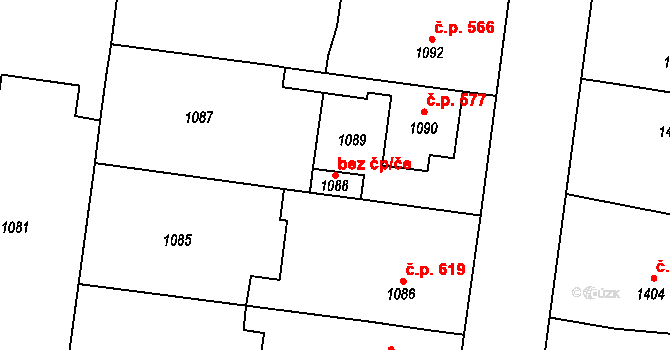 Troubky 43368794 na parcele st. 1088 v KÚ Troubky nad Bečvou, Katastrální mapa