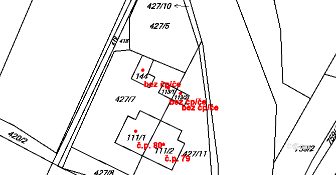 Líšnice 44931794 na parcele st. 113/1 v KÚ Líšnice u Mohelnice, Katastrální mapa