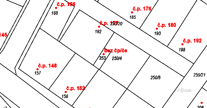 Černuc 93960794 na parcele st. 353 v KÚ Černuc, Katastrální mapa
