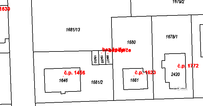 Brandýs nad Labem-Stará Boleslav 145935795 na parcele st. 1647/2 v KÚ Brandýs nad Labem, Katastrální mapa