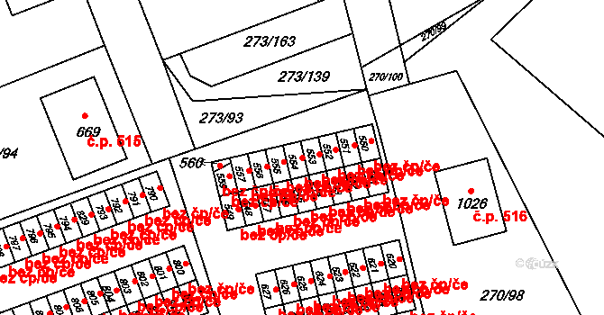 Třemošnice 43307795 na parcele st. 554 v KÚ Třemošnice nad Doubravou, Katastrální mapa