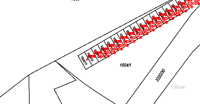Lipová-lázně 44343795 na parcele st. 1004/15 v KÚ Dolní Lipová, Katastrální mapa