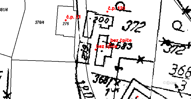 Kašava 47919795 na parcele st. 279 v KÚ Kašava, Katastrální mapa