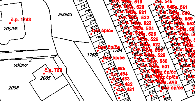 Jirkov 489, Katastrální mapa