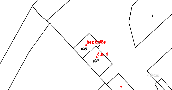 Dlažov 43049796 na parcele st. 10/5 v KÚ Soustov, Katastrální mapa