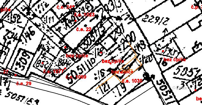 Pasohlávky 1020 na parcele st. 291 v KÚ Pasohlávky, Katastrální mapa